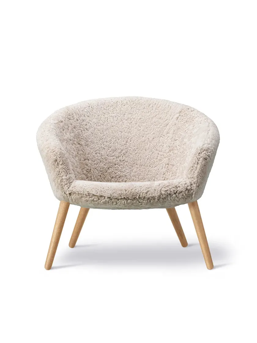 Fredericia Furniture Loungestole|Lænestole<Ditzel Lounge Chair, lammeskind fra