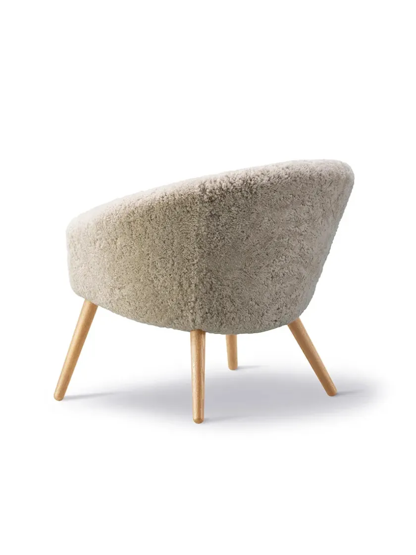Fredericia Furniture Loungestole|Lænestole<Ditzel Lounge Chair, lammeskind fra