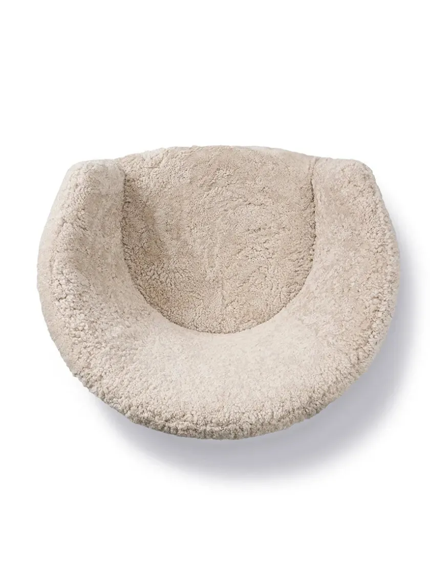 Fredericia Furniture Loungestole|Lænestole<Ditzel Lounge Chair, lammeskind fra