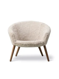 Fredericia Furniture Loungestole|Lænestole<Ditzel Lounge Chair, lammeskind fra