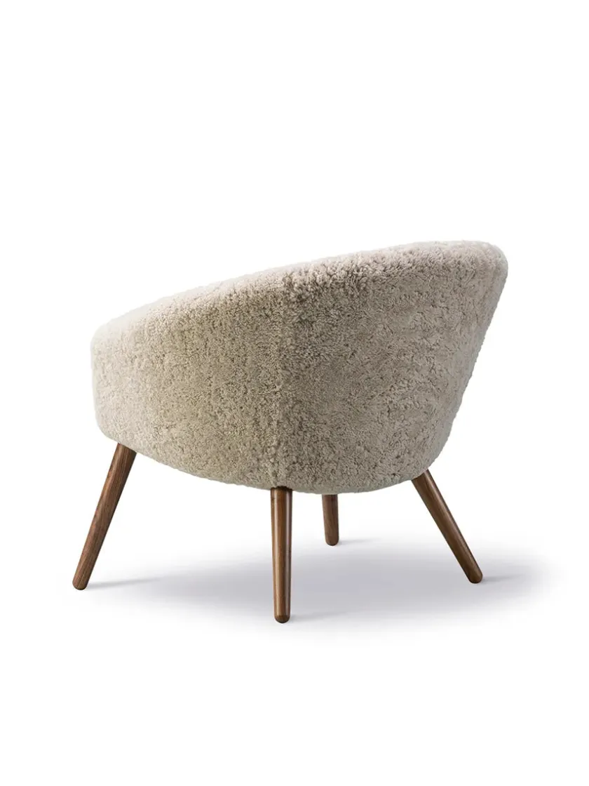 Fredericia Furniture Loungestole|Lænestole<Ditzel Lounge Chair, lammeskind fra