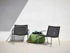 Cane-line Udendørs Loungemøbler|Havestole<Divine Fodskammel fra