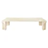 GUBI Sofaborde<Doric Coffee Table 140 x 80 cm, Neutral White Travertine fra