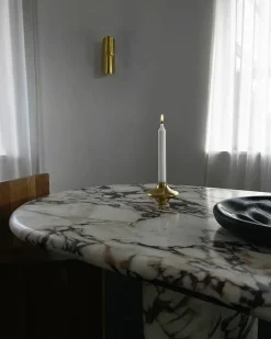 Hein Studio Lysestager<Doublet Candleholder Small, silver fra