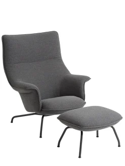 Muuto Fodskamler|Lænestole<Doze Lounge Chair inkl. Fodskammel, ocean 80 fra