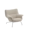 Muuto Lænestole<Doze Lounge Chair, Low Back, Heath tekstil, Tube base fra