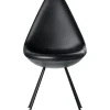 Fritz Hansen Spisebordsstole<Dråben Black Edition af Arne Jacobsen