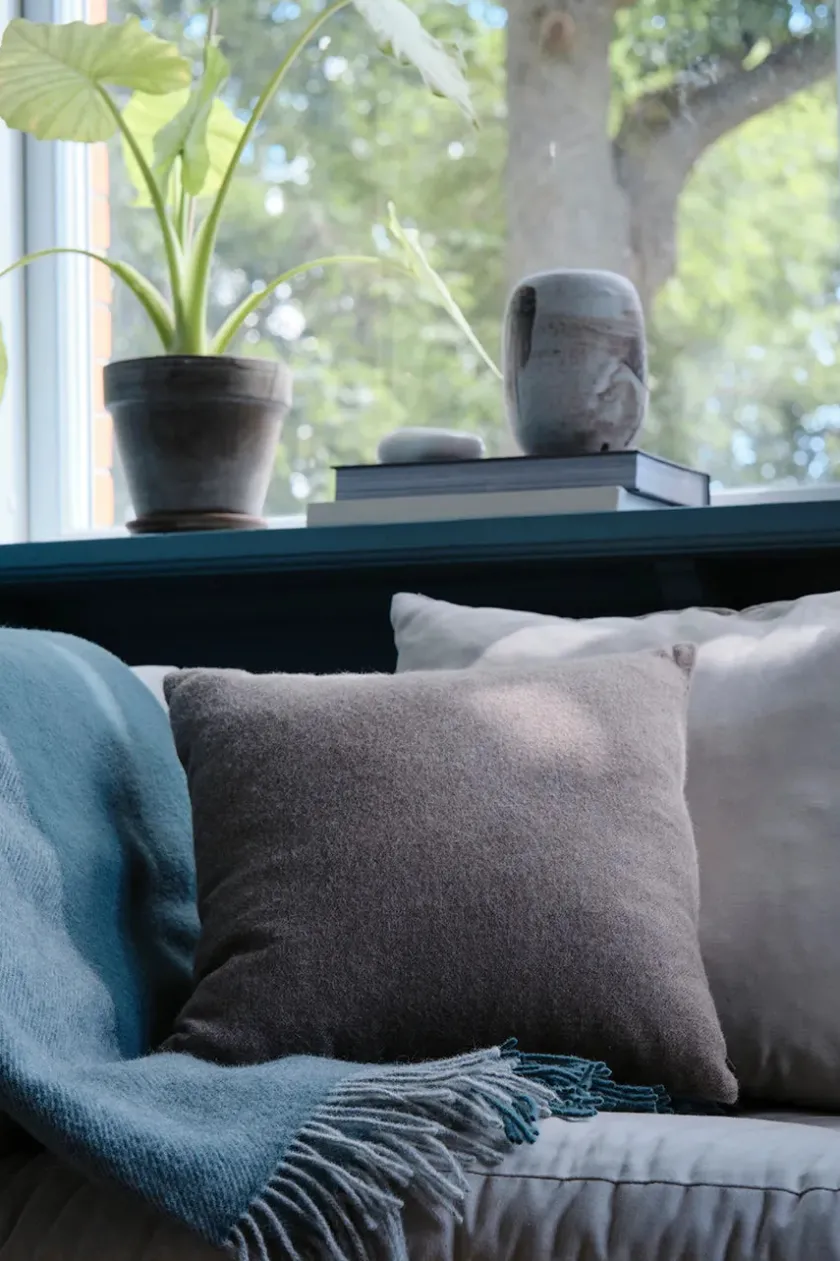 Silkeborg Uldspinderi Puder Og Plaider<Drejø Plaid, aqua fra