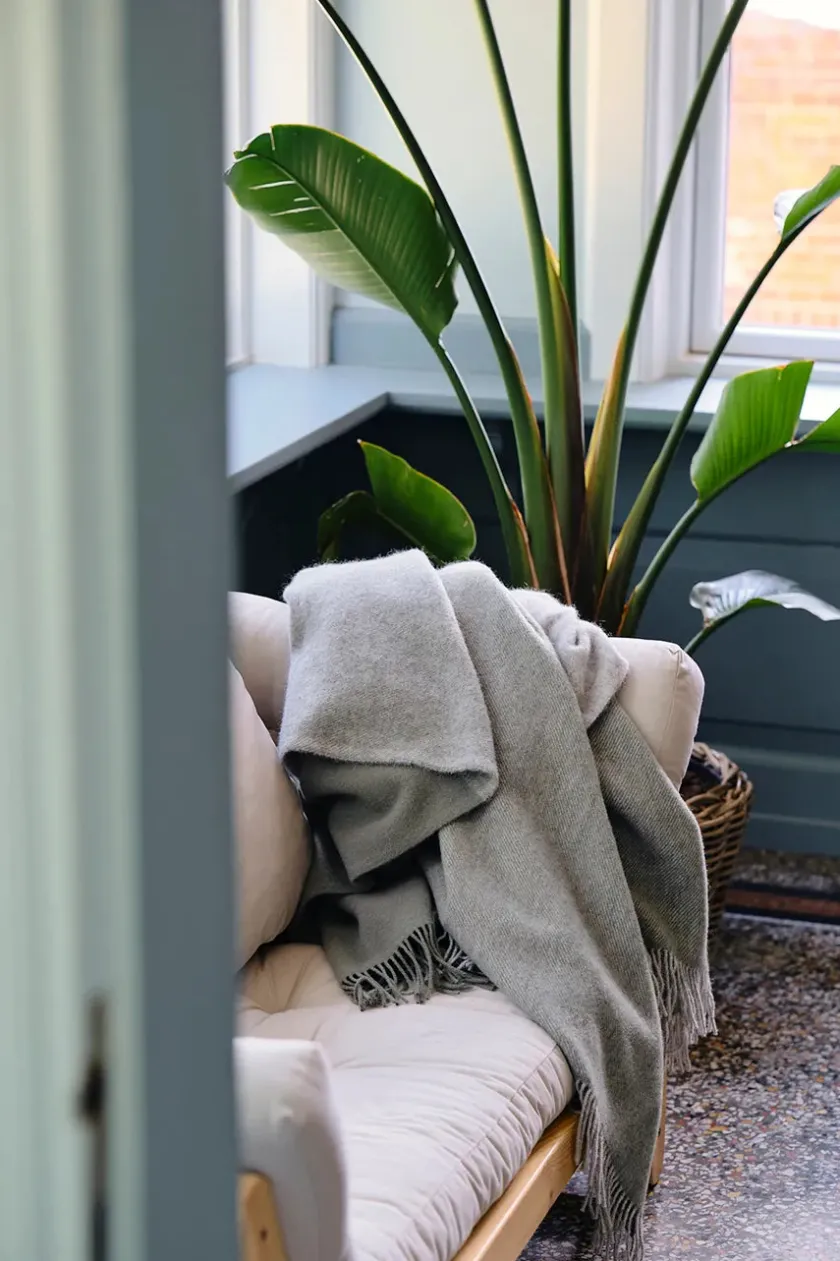 Silkeborg Uldspinderi Puder Og Plaider<Drejø Plaid, camel fra