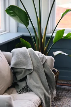 Silkeborg Uldspinderi Puder Og Plaider<Drejø Plaid, camel fra