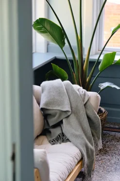 Silkeborg Uldspinderi Puder Og Plaider<Drejø Plaid, grey mix fra