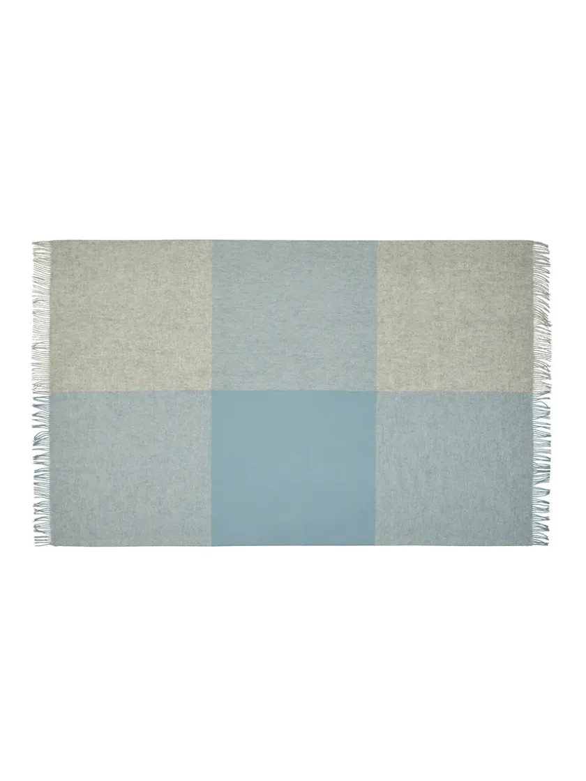 Silkeborg Uldspinderi Puder Og Plaider<Drejø Plaid, sage fra