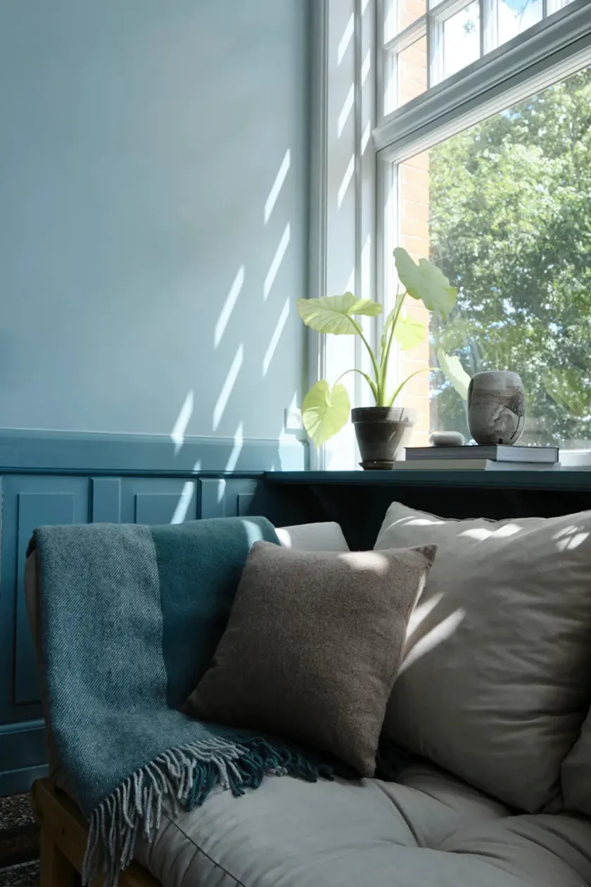 Silkeborg Uldspinderi Puder Og Plaider<Drejø Plaid, sea fra