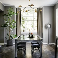 101 Copenhagen Lysekroner|Spots<Drop Chandelier, brass fra