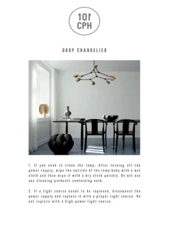 101 Copenhagen Spots|Lysekroner<Drop Chandelier, bronze fra