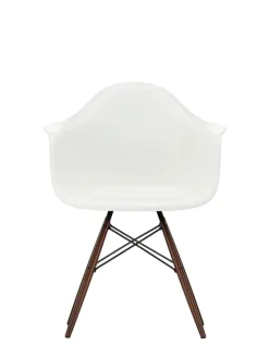 Vitra Spisebordsstole<Eames Plastic Armchair DAW, mørk ahorn/white fra