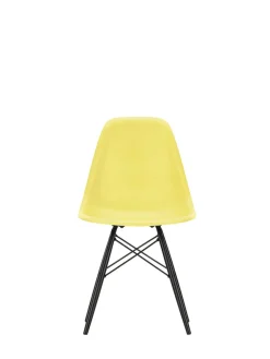 Vitra Spisebordsstole<Eames Plastic Side Chair DSW, sortlakeret ahorntræ fra