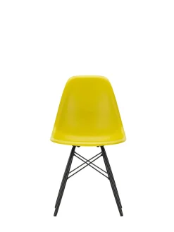 Vitra Spisebordsstole<Eames Plastic Side Chair DSW, sortlakeret ahorntræ fra