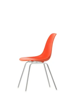 Vitra Spisebordsstole<Eames Plastic Side Chair DSX, forkromet fra