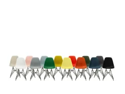 Vitra Spisebordsstole<Eames Plastic Side Chair DSX, forkromet fra