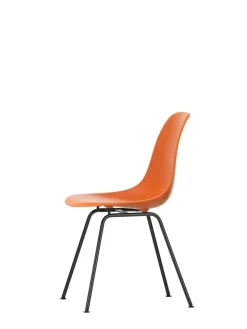 Vitra Spisebordsstole<Eames Plastic Side Chair DSX, sort pulverlakeret fra