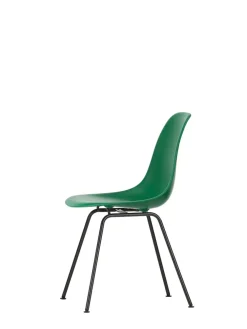 Vitra Spisebordsstole<Eames Plastic Side Chair DSX, sort pulverlakeret fra