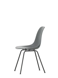Vitra Spisebordsstole<Eames Plastic Side Chair DSX, sort pulverlakeret fra