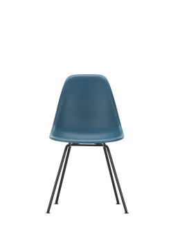 Vitra Spisebordsstole<Eames Plastic Side Chair DSX, sort pulverlakeret fra