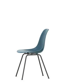Vitra Spisebordsstole<Eames Plastic Side Chair DSX, sort pulverlakeret fra