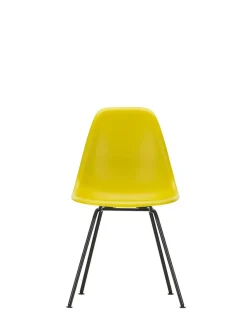 Vitra Spisebordsstole<Eames Plastic Side Chair DSX, sort pulverlakeret fra
