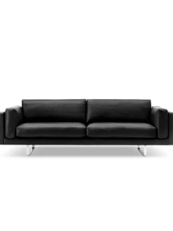 Fredericia Furniture Sofaer<EJ 280 Pure Sofa i sort læder fra Erik Jørgensen
