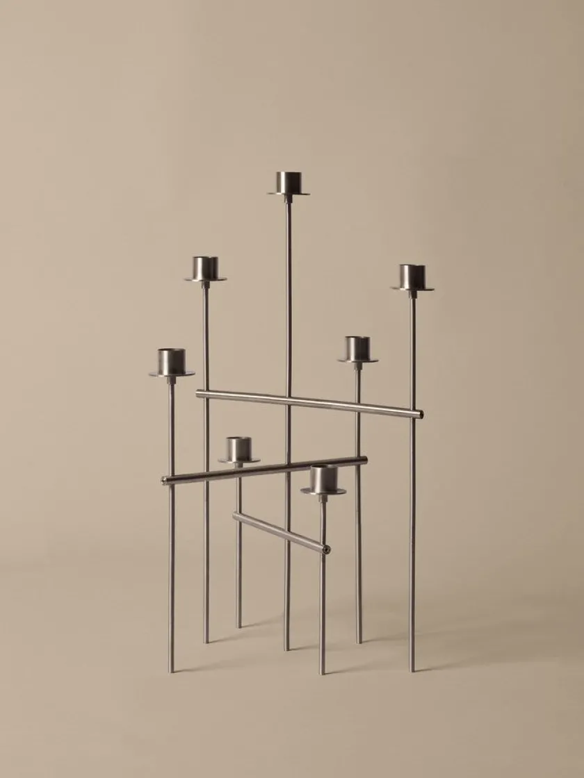 Ferm Living Gaver Til Hende|Lysestager<Elysia Lysestage i stål fra