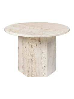 GUBI Sofaborde<Epic Coffee Table Ø60 cm, travertine fra