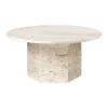 GUBI Sofaborde<Epic Coffee Table Ø80 cm, travertine fra