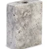 Wabi Sabi Nordic Gaver Til Hende|Kalenderlys & Julelysestager<Epode Lysestage 8,5 cm, travertin silver fra