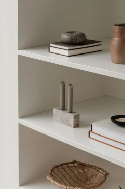 Wabi Sabi Nordic Gaver Til Hende|Kalenderlys & Julelysestager<Epode Lysestage 14 cm, travertin silver fra