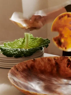 Ferm Living Service<Erena Dinner Plate Ø29 Cream, middagstallerken fra