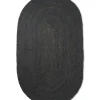 Ferm Living Gulvtæpper<Eternal Oval Jute Rug - Black fra