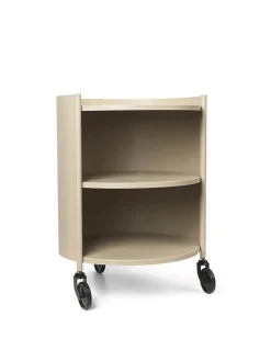 Ferm Living Rulleborde/Barvogn|Sideborde Og Små Borde<Eve Storage, mahogany red fra