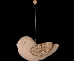 Maileg Juletræspynt<Fabric ornament, Fugl - Vinter hjerte