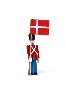 Kay Bojesen Figurer<Fanebærer med tekstilflag, mini af