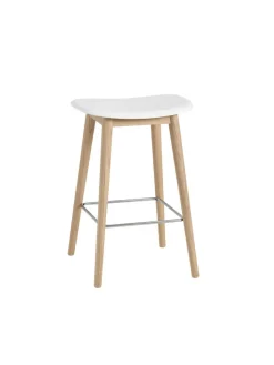 Muuto Barstole<Fiber Bar Stool Wood fra