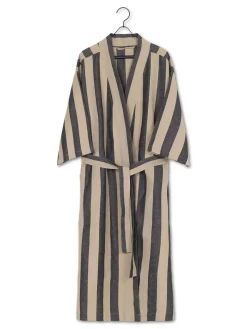 Ferm Living Tøj|Badeværelsestekstiler<Field Robe, off-white/chocolate fra