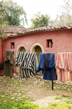 Ferm Living Tøj|Badeværelsestekstiler<Field Robe, off-white/chocolate fra