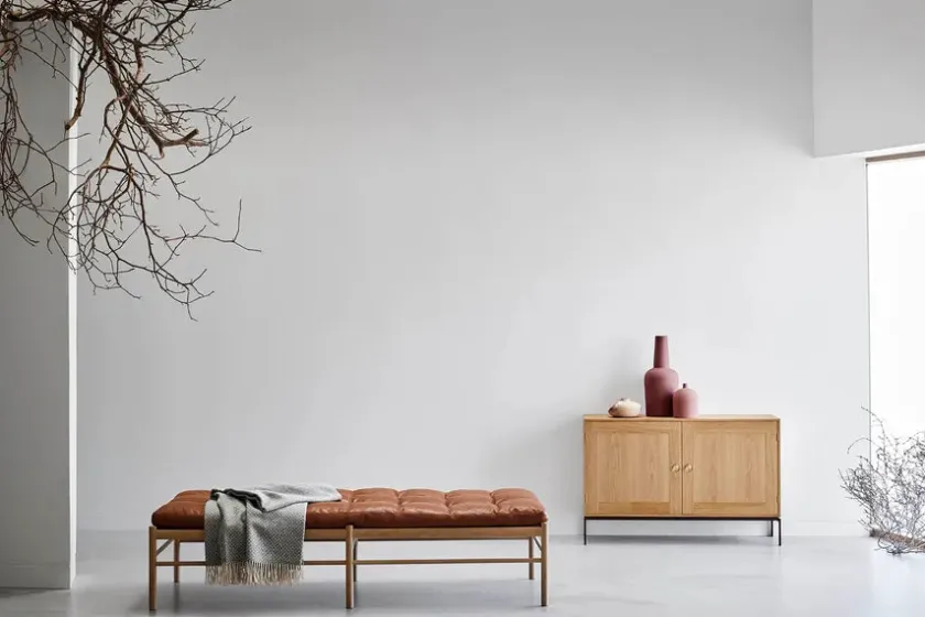 Carl Hansen & Søn Reoler<FK63 Reol med bakker, oprejst fra