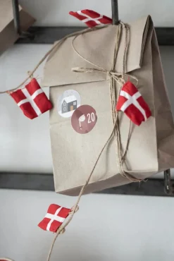 Børn Ib Laursen Juletræspynt|Gaver<Flagranke m/20 flag, dannebrog fra