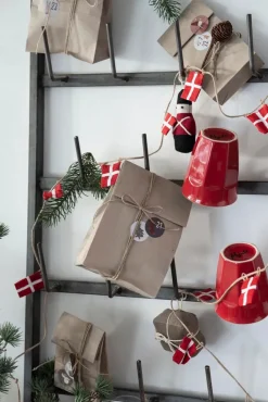 Børn Ib Laursen Juletræspynt|Gaver<Flagranke m/20 flag, dannebrog fra