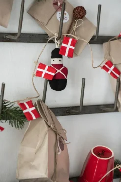 Børn Ib Laursen Juletræspynt|Gaver<Flagranke m/20 flag, dannebrog fra