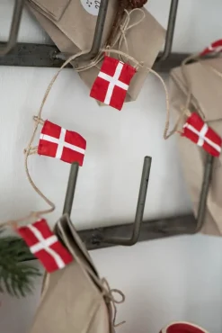 Børn Ib Laursen Juletræspynt|Gaver<Flagranke m/20 flag, dannebrog fra