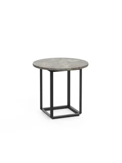 New Works Sideborde Og Små Borde<Florence sidebord Ø50, black marquina fra